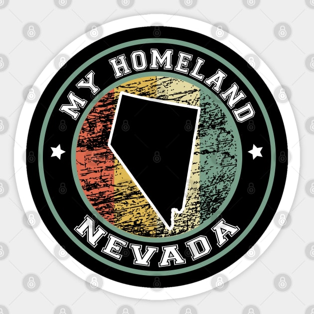 Homeland Nevada state USA vintage Sticker by LiquidLine